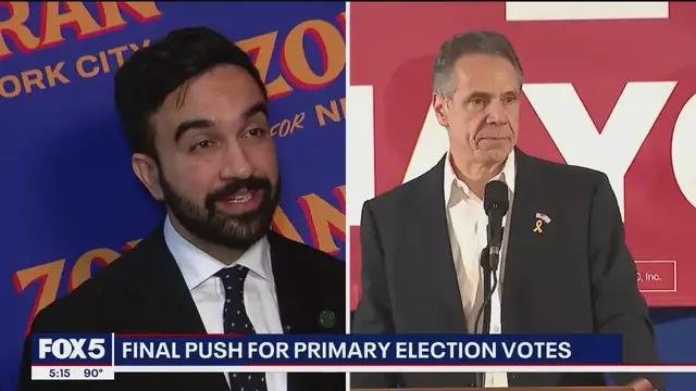'Video thumbnail for Latest poll shows early voting numbers ahead of NYC mayoral primary election'