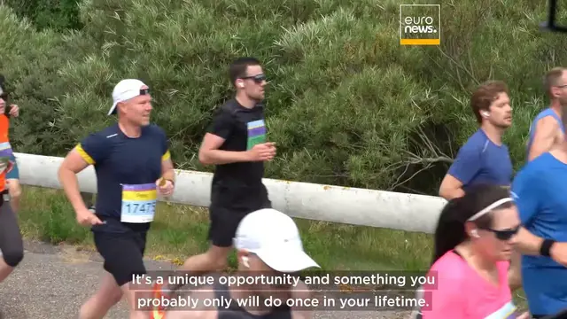 'Video thumbnail for Some 40,000 runners cross Europe’s longest bridge and tunnel link on its 25th anniversary'