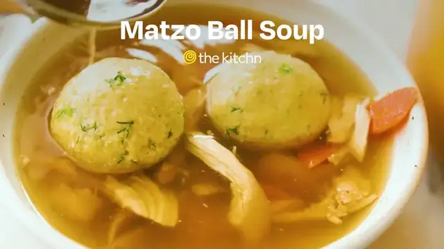 'Video thumbnail for How To Make the Best Matzo Ball Soup from Scratch'