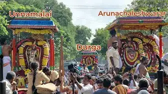 'Video thumbnail for God's on Girivalam: Arunachaleshwarar, Unnamalai, Durga, Adi Annamalai, Parashakti'