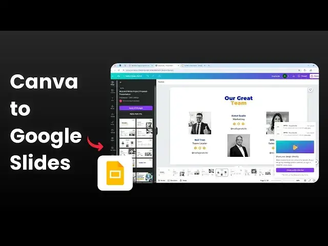 'Video thumbnail for How to Import a Canva Presentation into Google Slides'