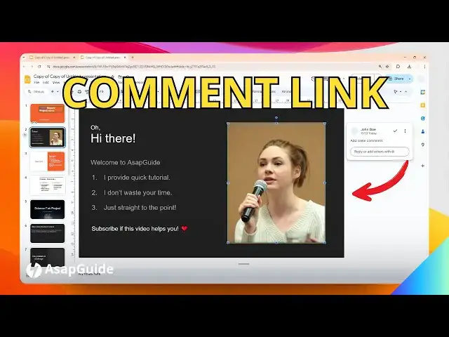 'Video thumbnail for How to Create a Link to a Comment in Google Slides'