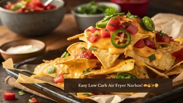 'Video thumbnail for Easy Low Carb Air Fryer Nachos in Minutes!'