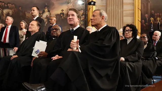 'Video thumbnail for Supreme Court sides with Trump admin. on third-country deportations'