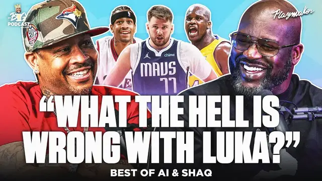 'Video thumbnail for Shaq & Allen Iverson Reveal Their BEST Starting 5, Talk Luka's Greatness & AI Playing In Today’s NBA'