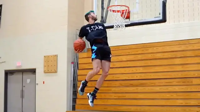 'Video thumbnail for jordan kilganon: insane dunks at cambrian college gym'