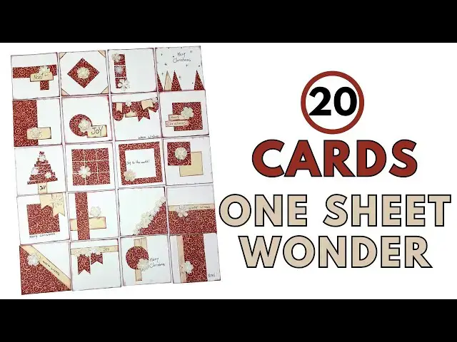 'Video thumbnail for One Sheet Wonder Cards | 20 Card Designs Using 12x12 One page Wonder'