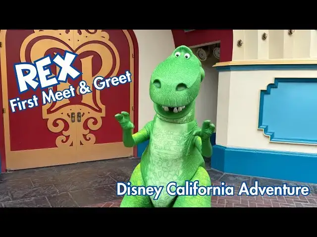 'Video thumbnail for Rex (From Toy Story) Makes First Appearance at Disney California Adventure!'