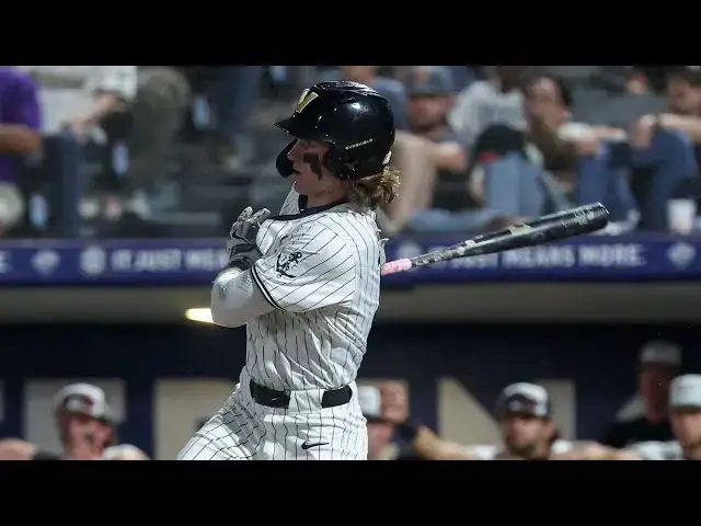 'Video thumbnail for Jonathan Vastine 2025 College Baseball Highlights! | Vanderbilt Commodores'