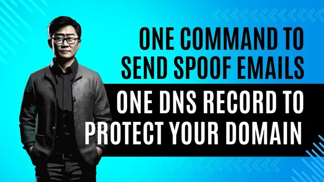 'Video thumbnail for One Command To Send Spoofed Emails & One DNS Record to Anti-Spoof Your Domain'