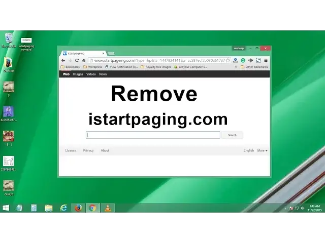 'Video thumbnail for Istartpageing.com Removal, How to Remove istartpageing Browser Redirect'