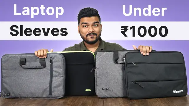'Video thumbnail for 4 Best Laptop Sleeves Under ₹1000'