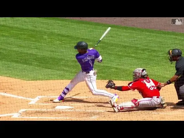 'Video thumbnail for Adael Amador CRUSHES His First Career Home Run! | 1st HR of 2025 | Colorado Rockies | 04/26/2025'