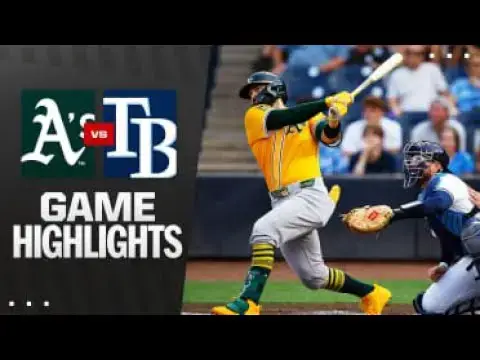 'Video thumbnail for Athletics at Tampa Bay Rays Full-Game Highlights! | 06/30/2025'