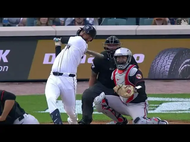 'Video thumbnail for Riley Greene DRILLS a Three-Run Home Run! | 4th HR of 2025 | Detroit Tigers | 04/26/2025'