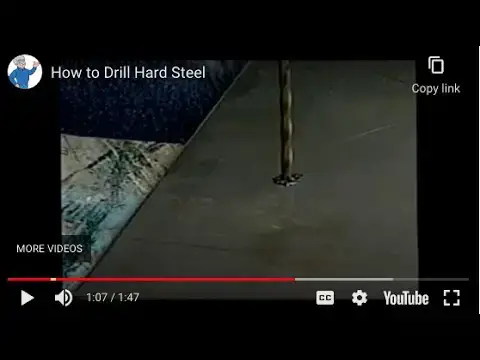 'Video thumbnail for How to Drill Into Steel - Keep it Cool - LIVE Stream 04-13-2022 Ask the Builder'