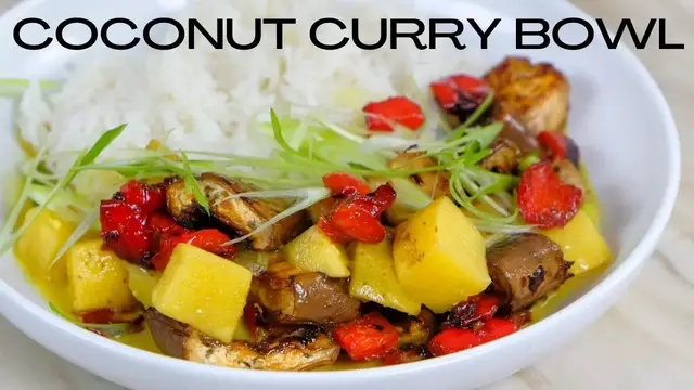 'Video thumbnail for Easy Coconut Curry Bowl Recipe for Weeknight Dinners'