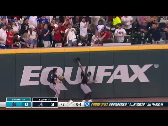 'Video thumbnail for Marcell Ozuna HAMMERS a Solo Home Run! | 1st HR of 2025 | Atlanta Braves | 04/04/2025'