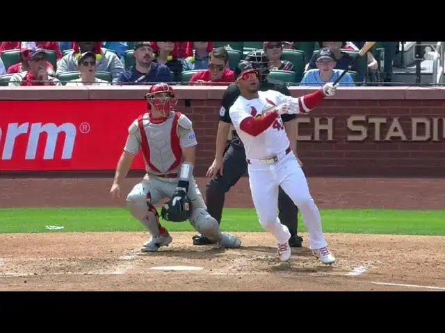 'Video thumbnail for Willson Contreras BELTS a Two-Run Home Run! | 1st HR of 2025 | St. Louis Cardinals | 04/13/2025'
