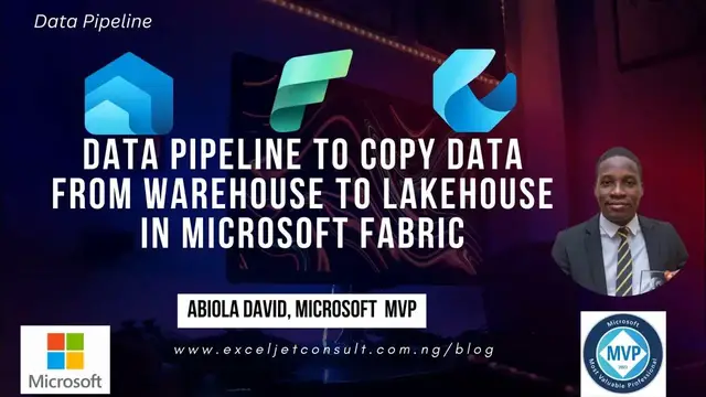 'Video thumbnail for Data Pipeline to Copy Data from Warehouse to Lakehouse in Microsoft Fabric'