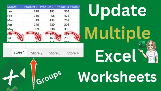 'Video thumbnail for Add or Edit Data To Multiple Excel Worksheets (grouping) Fast.'