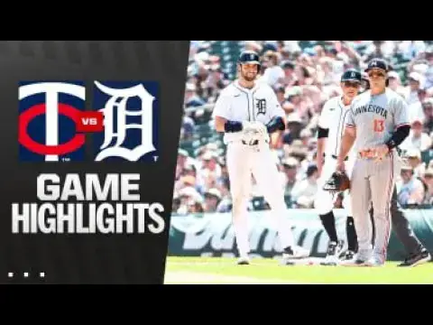 'Video thumbnail for Minnesota Twins at Detroit Tigers Full-Game Highlights! | 06/28/2025'