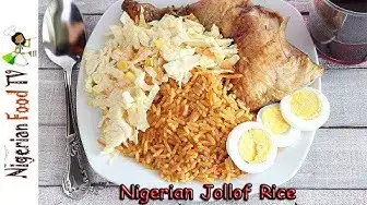 'Video thumbnail for Nigerian Jollof Rice : How to Make Nigerian Party Jollof Rice'