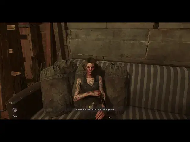 'Video thumbnail for Dishonored 2 - Edge of the World: Black Market: Mindy Blanchard Intro (Retrieve a Dead Body) Chat'