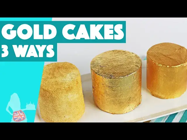 'Video thumbnail for 3 Ways To Make a Gold Cake'