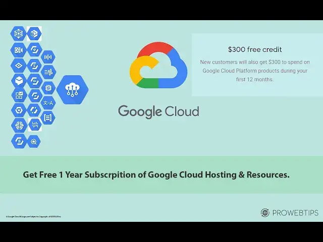 'Video thumbnail for How to Get Free Cloud Hosting from Google? $300 Free Credit.'