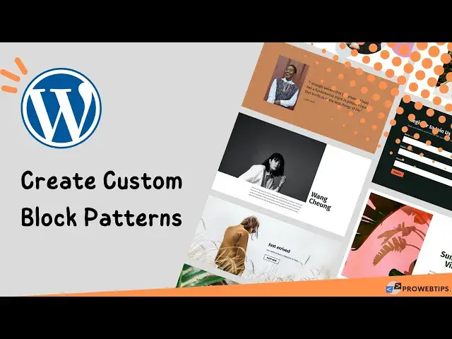 'Video thumbnail for How To Create Custom Block Patterns on WordPress | PROWEBTIPS'