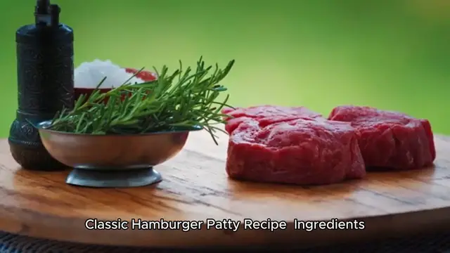 'Video thumbnail for hamburger patty recipe'
