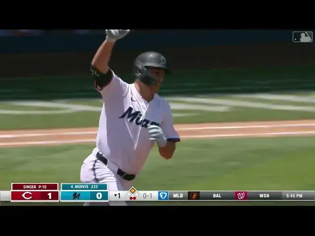 'Video thumbnail for Matt Mervis BLASTS a Two-Run Home Run! | 7th HR of 2025 | Miami Marlins | 04/23/2025'