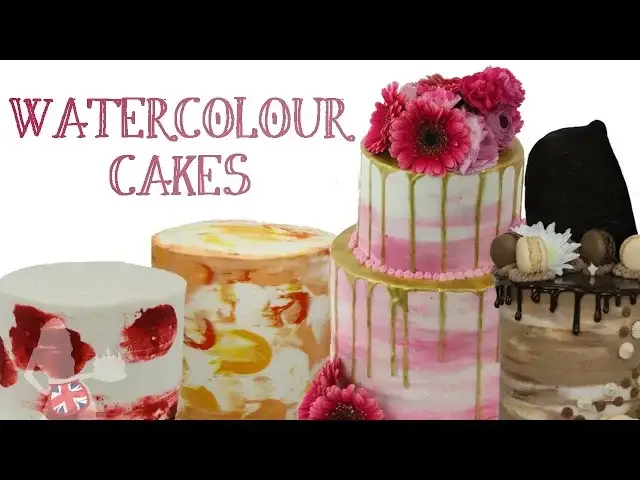 'Video thumbnail for How To Make WATERCOLOUR BUTTERCREAM Cakes'