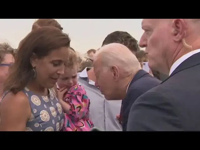'Video thumbnail for Biden's Creepy And Disgusting Interaction With Baby Caught On Camera - Disturbing Behavior'