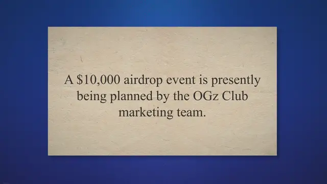 'Video thumbnail for OGz Airdrop: How To Partake In The $10,000 $OGz Reward Pool | Tenbaze.com'