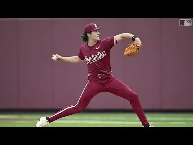 'Video thumbnail for 2025 MLB Draft Preview: Cam Leiter, RHP, Florida State'