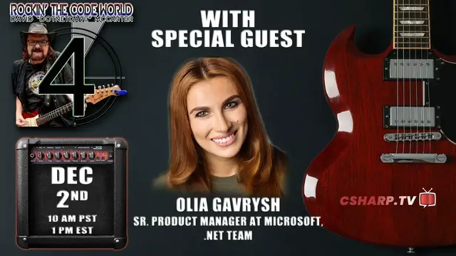 'Video thumbnail for Rockin’ The Code World with dotNetDave ft. Olia Gavrysh - Ep. 92'