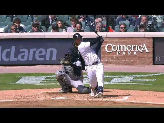 'Video thumbnail for Dillon Dingler SMACKS a Solo Home Run! | 2nd HR of 2025 | Detroit Tigers | 04/08/2025'