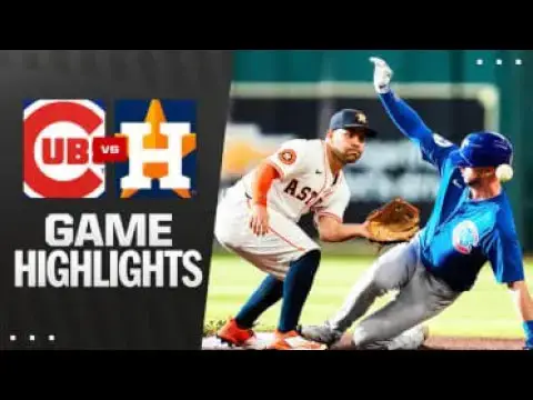 'Video thumbnail for Chicago Cubs at Houston Astros Full-Game Highlights! | 06/28/2025'