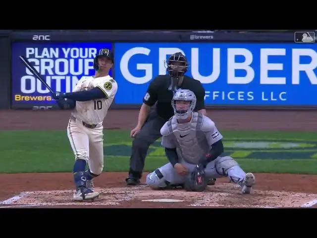 'Video thumbnail for Sal Frelick SMACKS a Solo Home Run! | 1st HR of 2025 | Milwaukee Brewers | 04/16/2025'