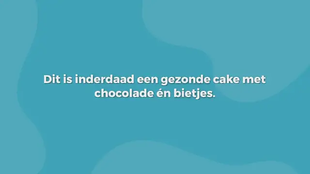 'Video thumbnail for Gezonde cake met bieten en chocolade'