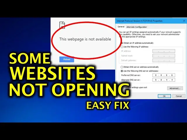 'Video thumbnail for FIX - Some Websites Not Loading / Opening in any Browser - Easy Fix'