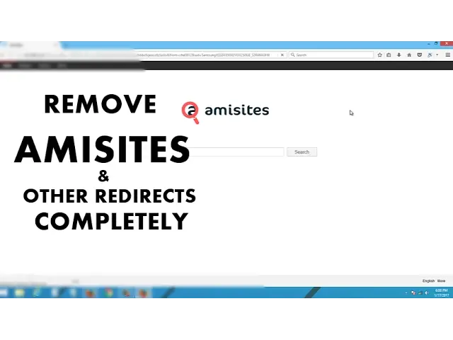 'Video thumbnail for How to Remove Amisites.com Search Engine and Related Virus'