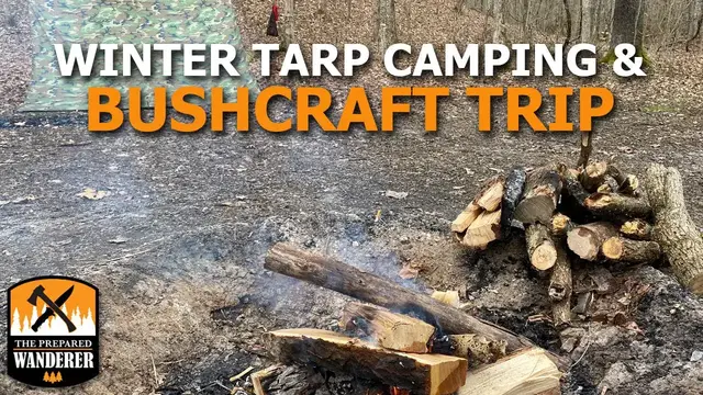 'Video thumbnail for Winter Tarp Camping and Bushcraft Below Freezing'