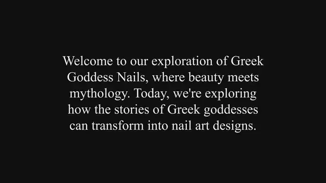 'Video thumbnail for Greek Goddess Nails: Mythology Meets Manicure'