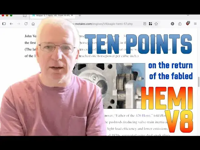 'Video thumbnail for Hemi V8: ten quick points on the return of the fabled engine'