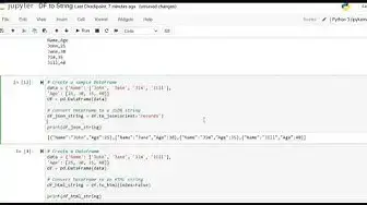 'Video thumbnail for Pandas Dataframe to String | Pandas Dataframe Tutorial'