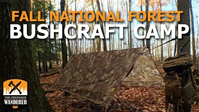 'Video thumbnail for Fall National Forest Bushcraft Camp'