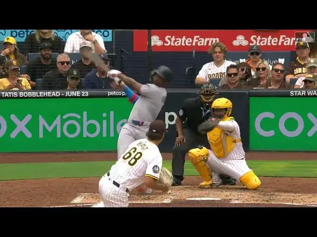 'Video thumbnail for Jesus Sanchez CRANKS a Solo Home Run! | 4th HR of 2025 | Miami Marlins | 05/28/2025'